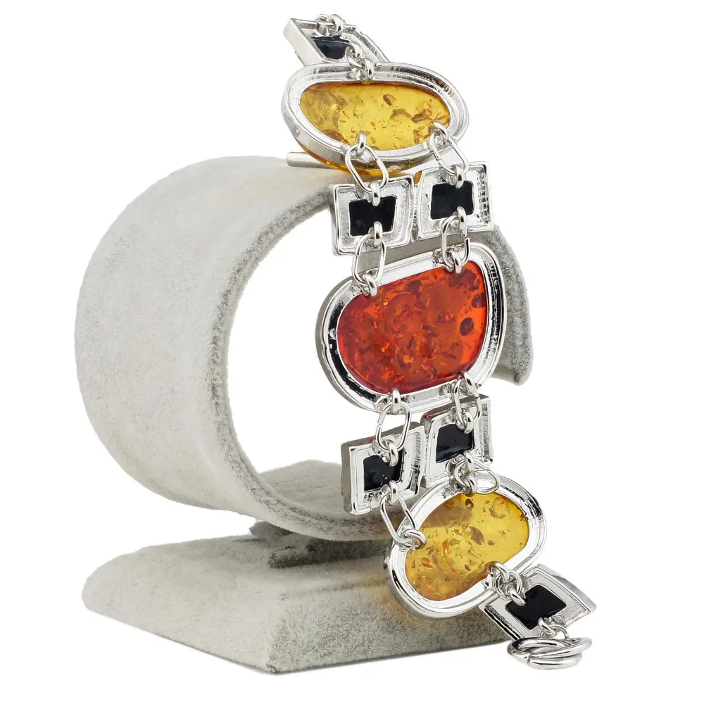 Изысканные разноцветные браслеты из Балтийского синтетического меда и