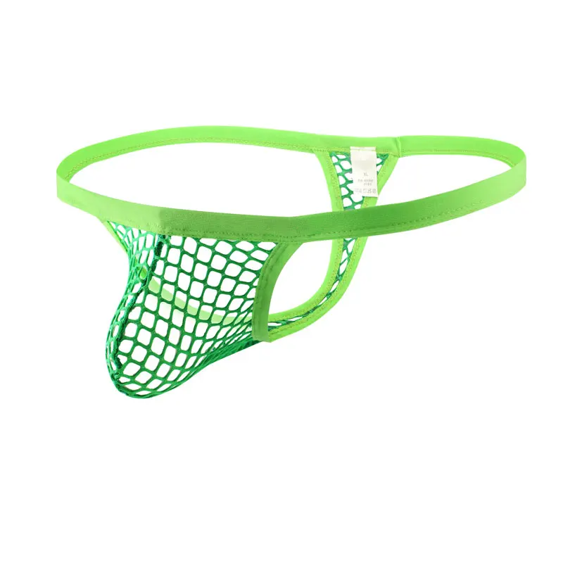 U выпуклые сексуальные мужские стринги с низкой посадкой сетчатые мужское нижнее