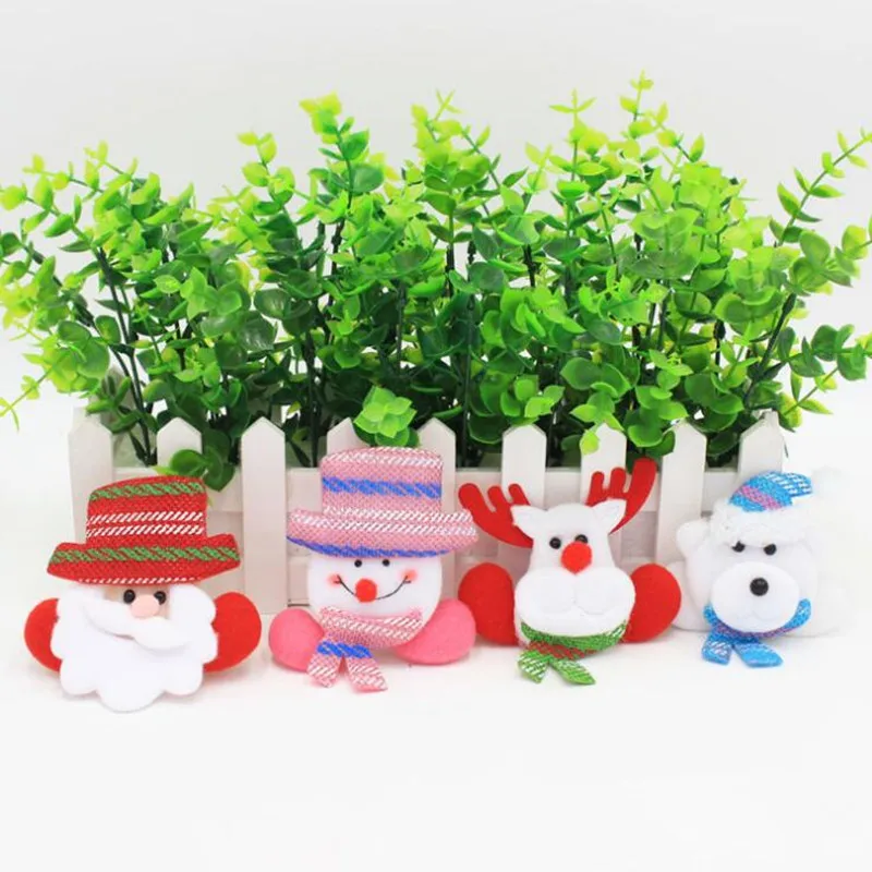 Новинка мультяшная Рождественская светодиодная мигающая брошь булавка значок