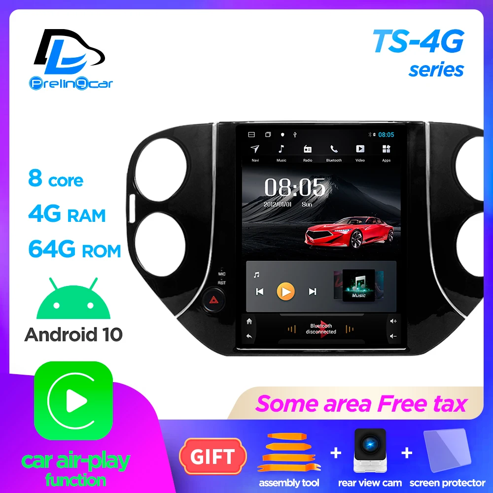 4G LTE вертикальный экран android 10 0 Автомобильный gps мультимедийный видеоплеер в