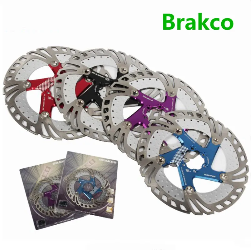 

Brakco-Rotor de disco de freno para bicicleta, piezas de disco flotante para bicicleta de montaña, DR-11FA, 160/180/203mm, hecho