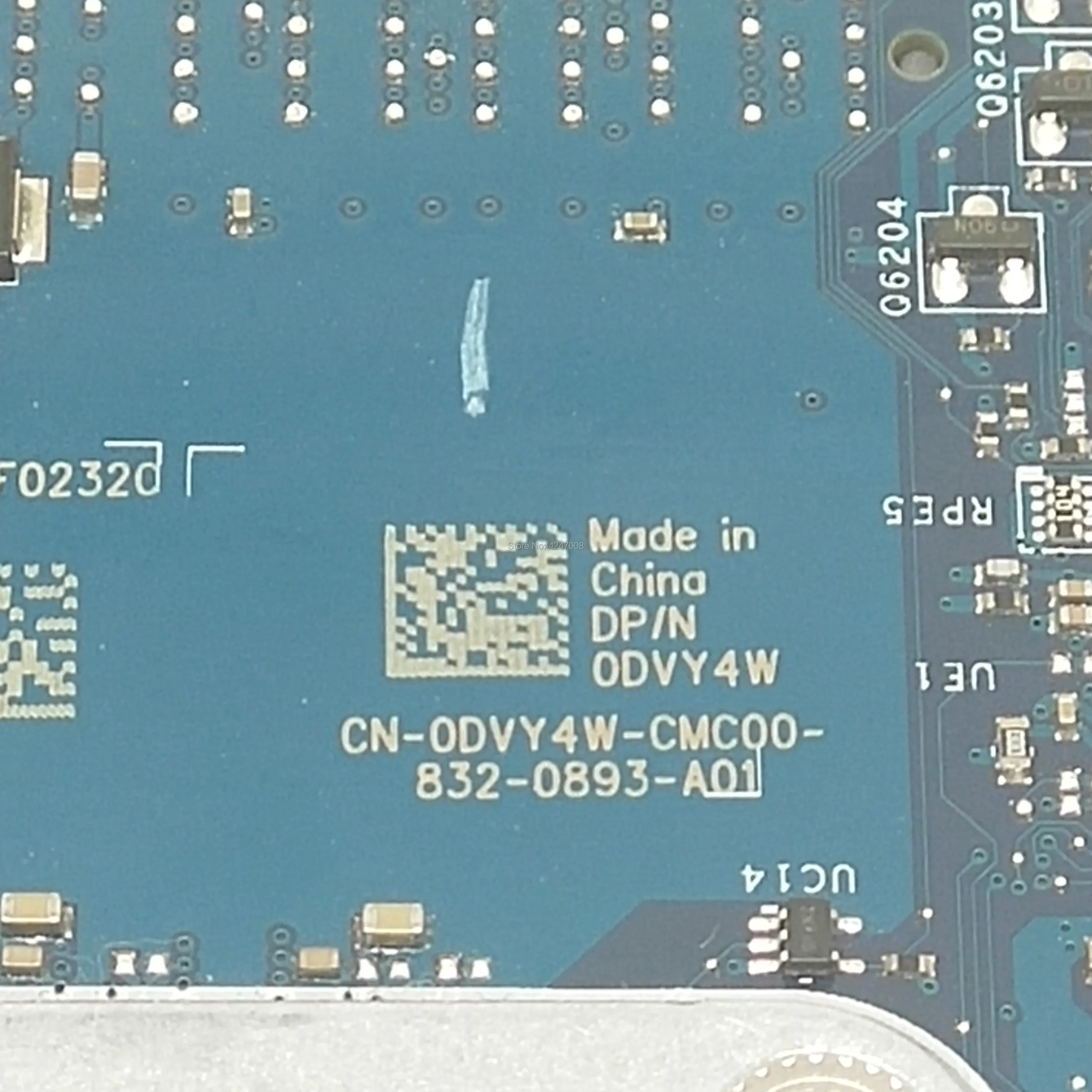 DDH40 LA-F251P материнская плата для ноутбука Dell Inspiron 7572 7472 тестовая оригинальная I5-8250U