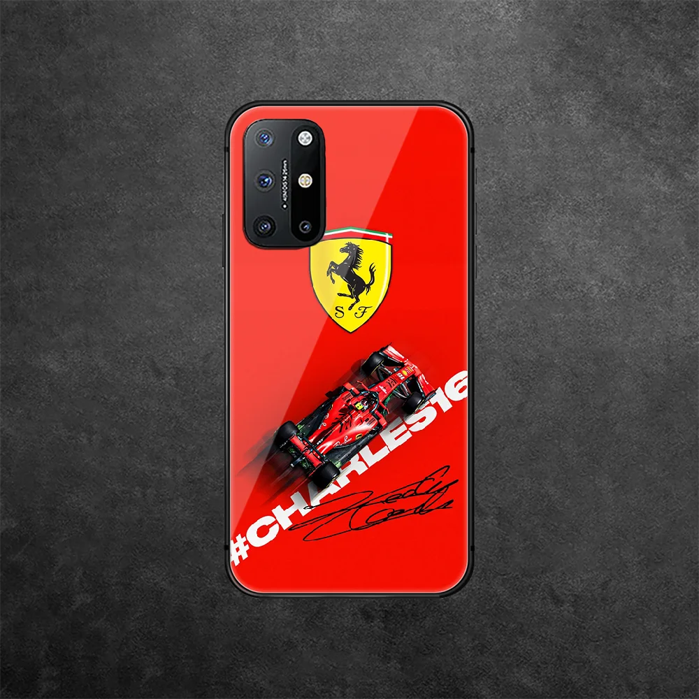 

Supercar Ferrari Luxury Car Tempered Glass Phone Case Cover For Oneplus Oppo Realme A53 Find X 2 3 5 6 7 8 9 T Pro Nord Gt Neo
