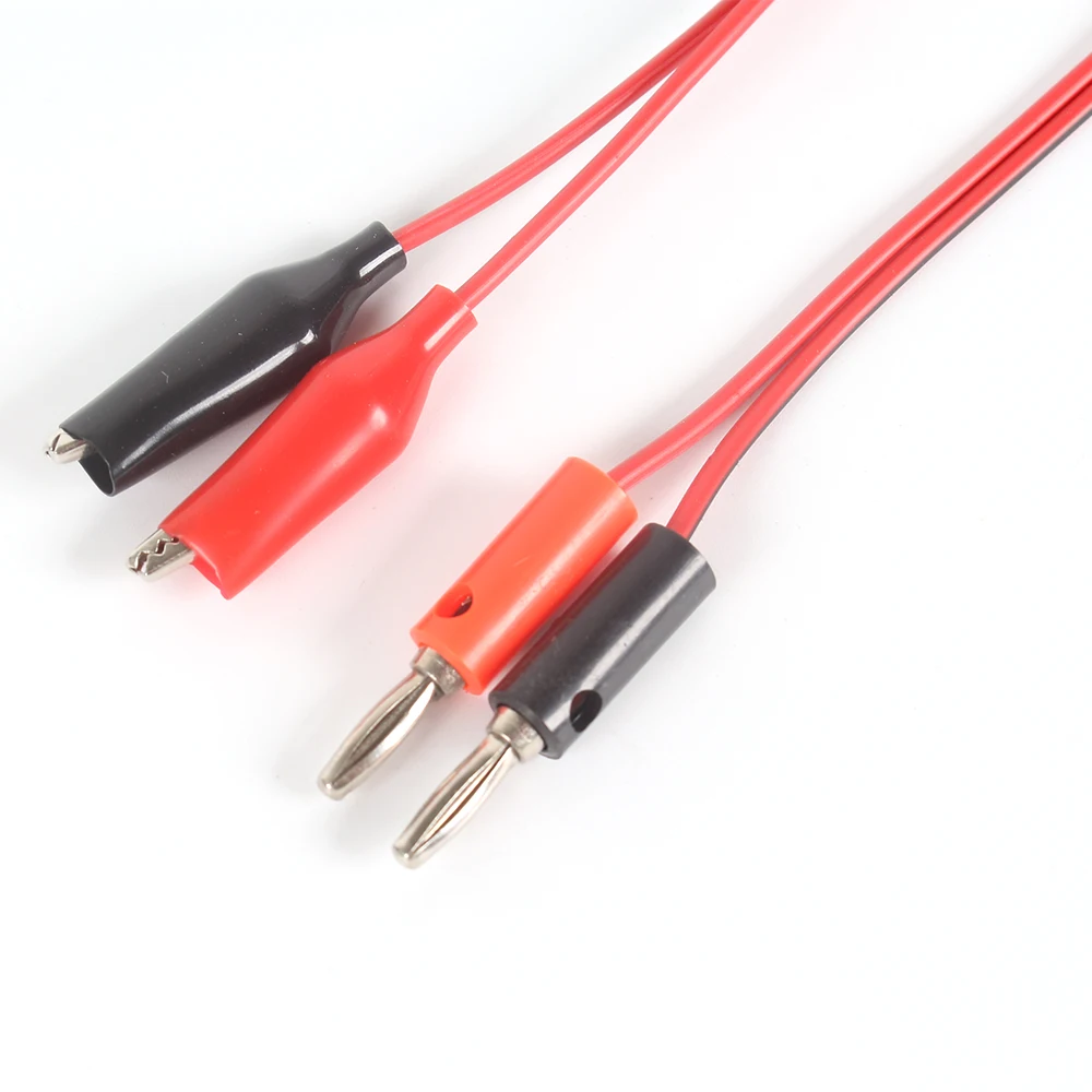 UNI-T 1m Crocodile Clip For Multimeter Probe Alligator Cilp to AV Banana Plug Test Lead DC Power Supply Tester Cable Tool DIY |