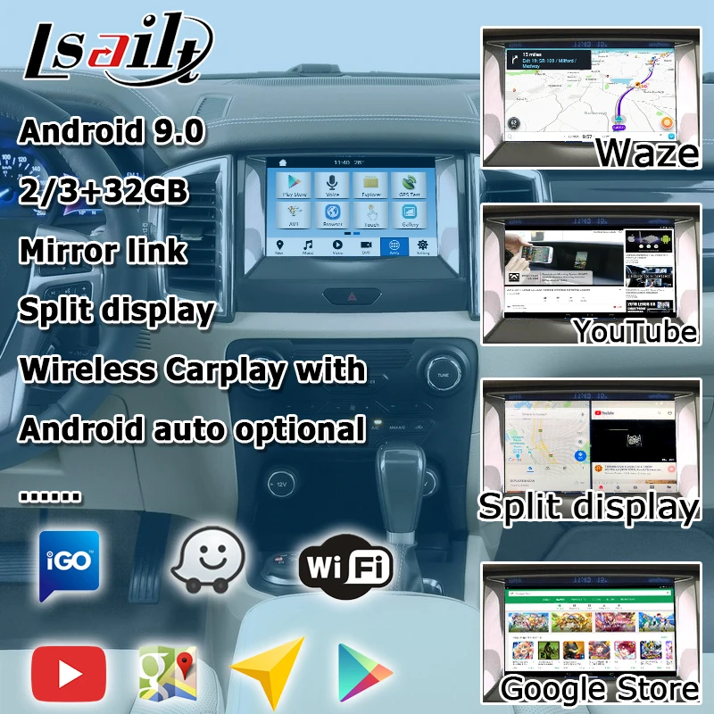 Интерфейсная коробка для Android / carplay Ford Everest Ranger беспроводной интерфейсный бокс