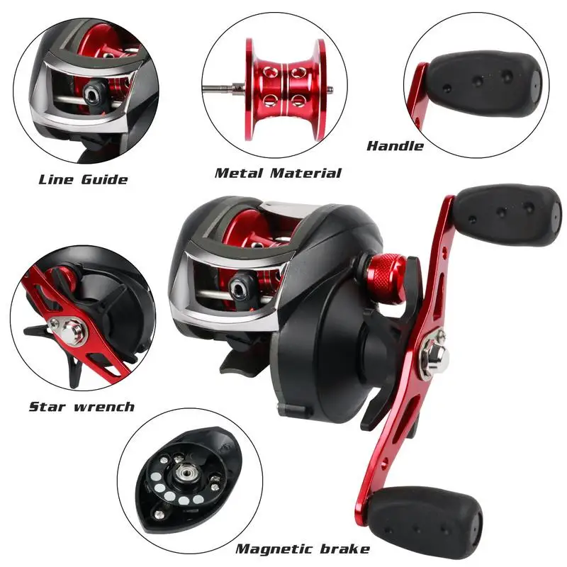 FDDL Bait casting Fishing reels 12+1BB 8.1:1 8kg Carretilha de pesca SHIMANO low profile reel bait | Спорт и развлечения
