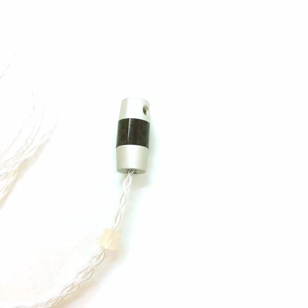 TOP-HiFi Custom Made 2.5/3.5/4.4mm Balanced 7N Silver Plated Cable 8Core Detach Cable For QDC Custom Earphone Cable enlarge