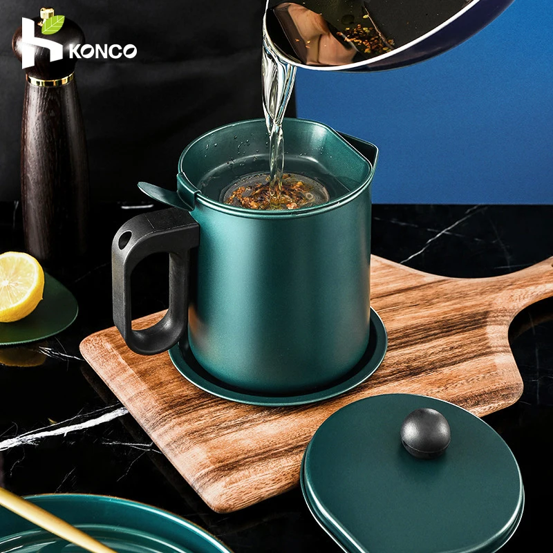 Масляный фильтр горшок Пособия по кулинарии для хранения смазочного масла