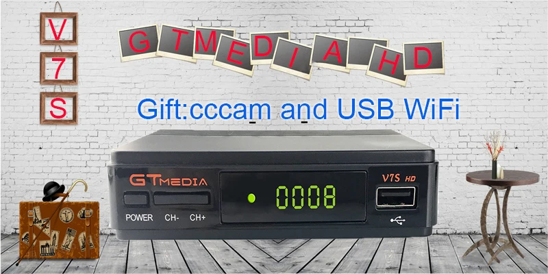 Freesat v7s HD спутниковый ресивер DVB S2 4K gtmedia v7s hd с USB WiFi+ Европа cccam сервер pk gtmedia v8 nove поддержка netflix