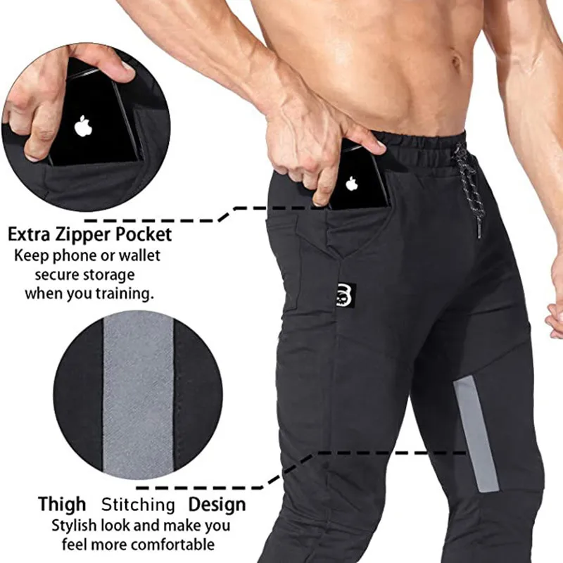 

New Jogging Pants Men Sport Sweatpants Running Pants Men Fitness Joggers Trackpants Slim Fit Pants Bodybuilding Trouser