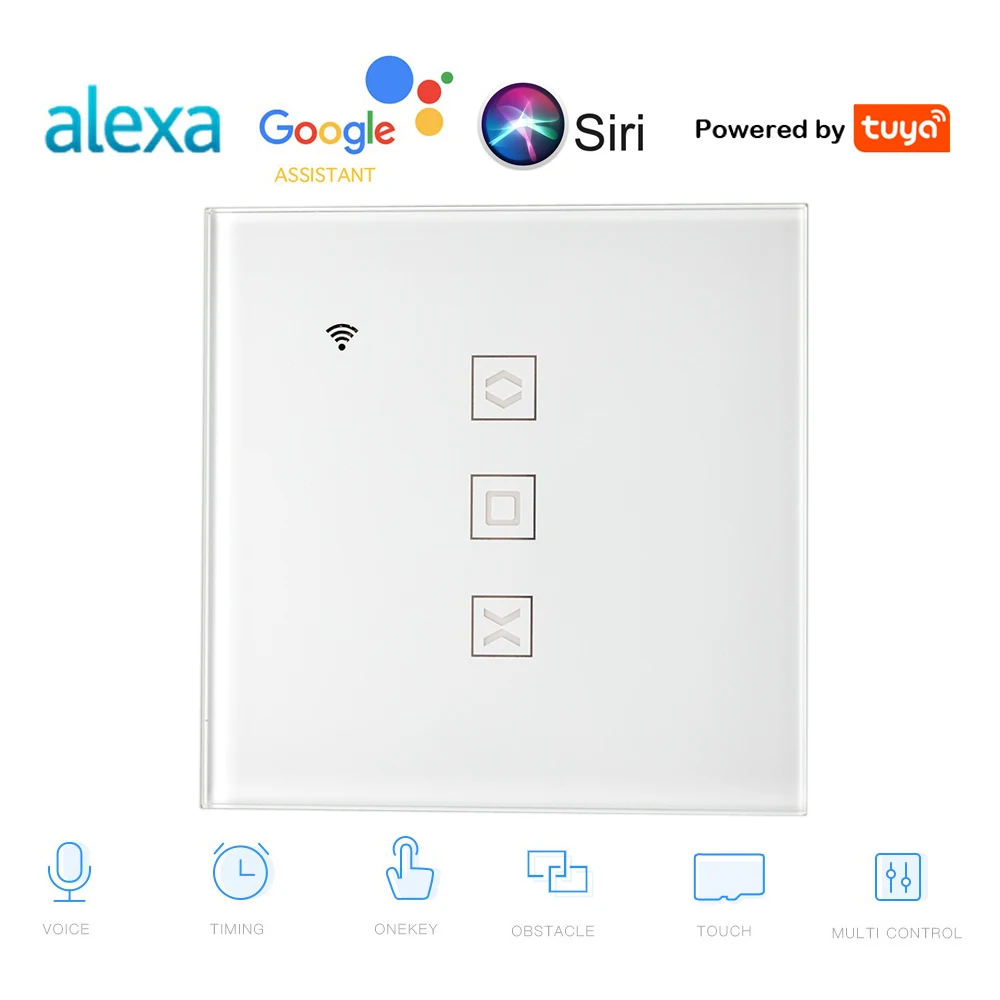 Переключатель для штор Tuya EU с Wi Fi роллевого затвора электродвигателем шторы