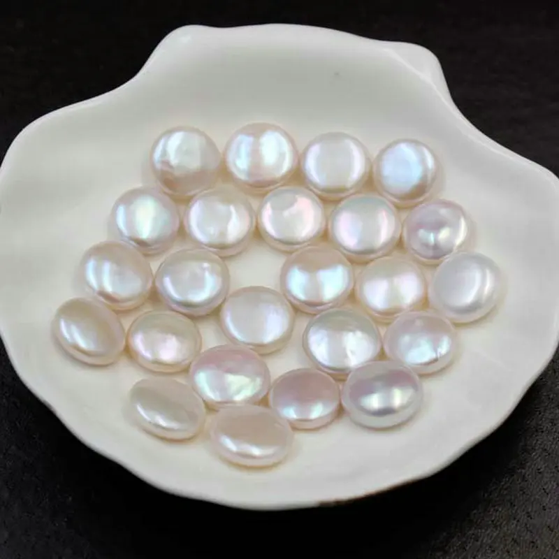 13мм/5 шт. Высококачественная натуральная белая пресноводная жемчужина для изготовления ювелирных изделий своими руками.