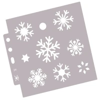2pc cake stencil snowflake painting template diy walls scrapbooking diary stamp album coloring embossing decoration reusable
