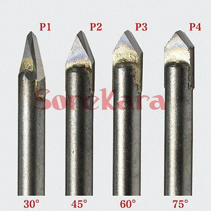 P2 6*6 мм 45 градусов деревянные сверла угловой сплав фрезец гравировальной машины с