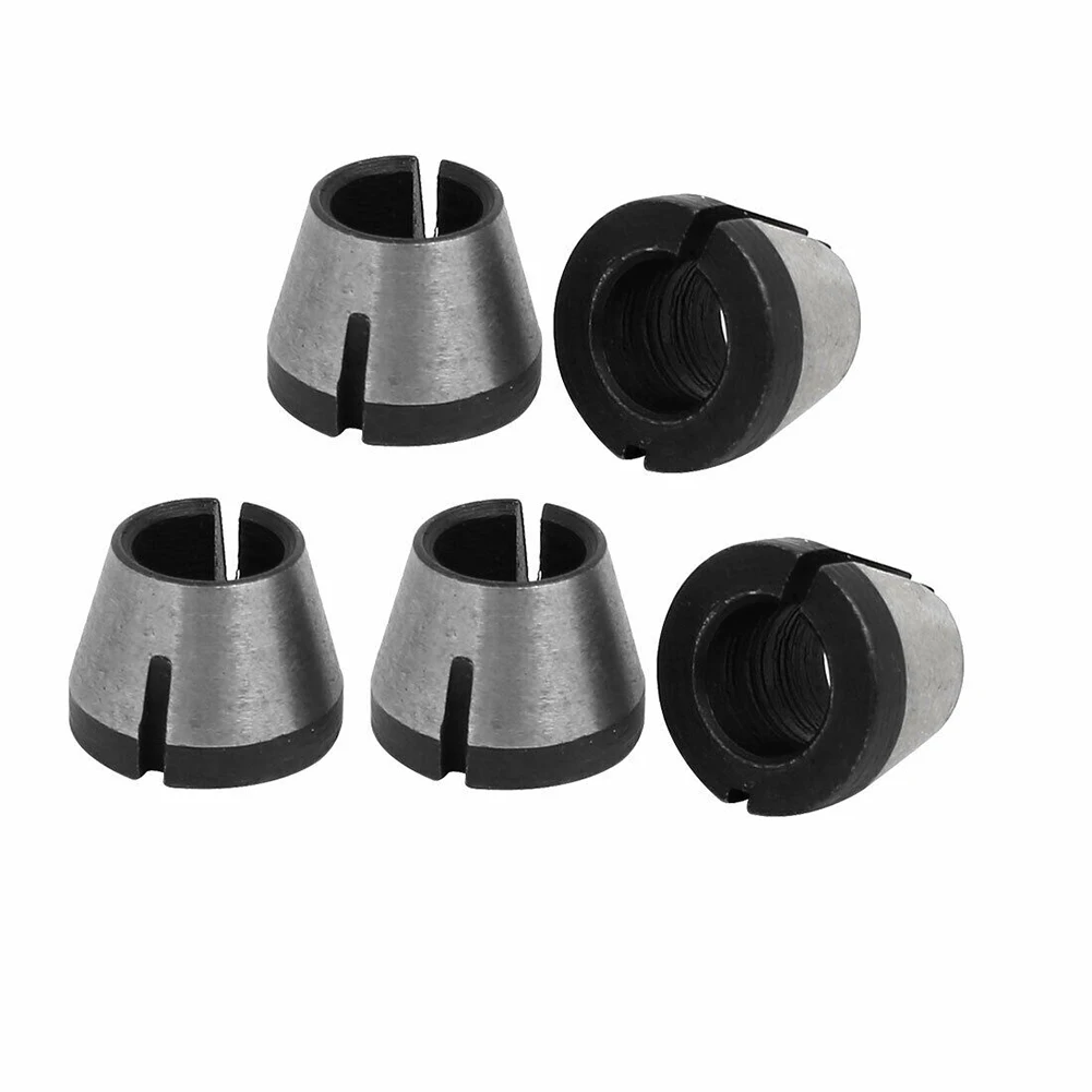 

Router Bit ColletsTrimmer Collet Chucks Router Bit 2pcs 5pcs For Chuck Conversion Of Trimming Engraving Machines Replace Parts