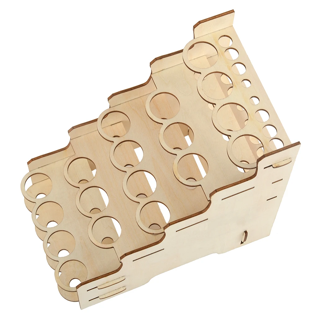 Деревянная модульная Подставка для хранения чернил в бутылках держатель кистей