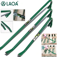 laoa heavy crowbar professional nail lifter high carbon steel iron bars wooden box disassembly tool