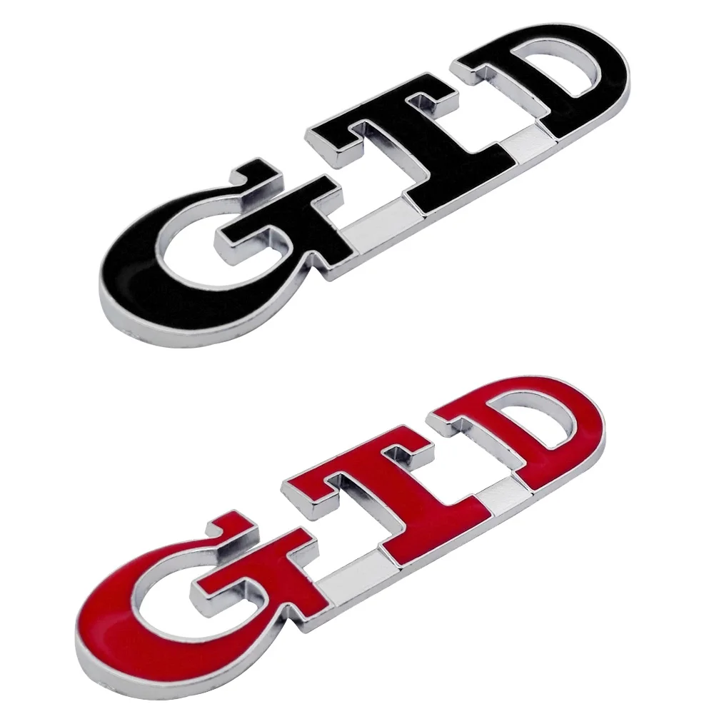 

GTD Badge Nameplate Sticker For Volkswagen VW Golf Jetta Tiguan Touran Touareg Passat Magotan Beetle Polo Bora Diesel Emblem 3D