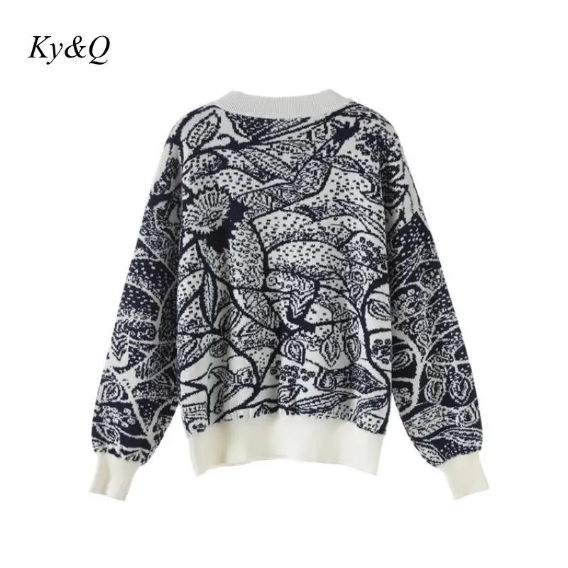 Рождественский Женский пуловер 2019 зимний Свободный вязаный свитер высокого