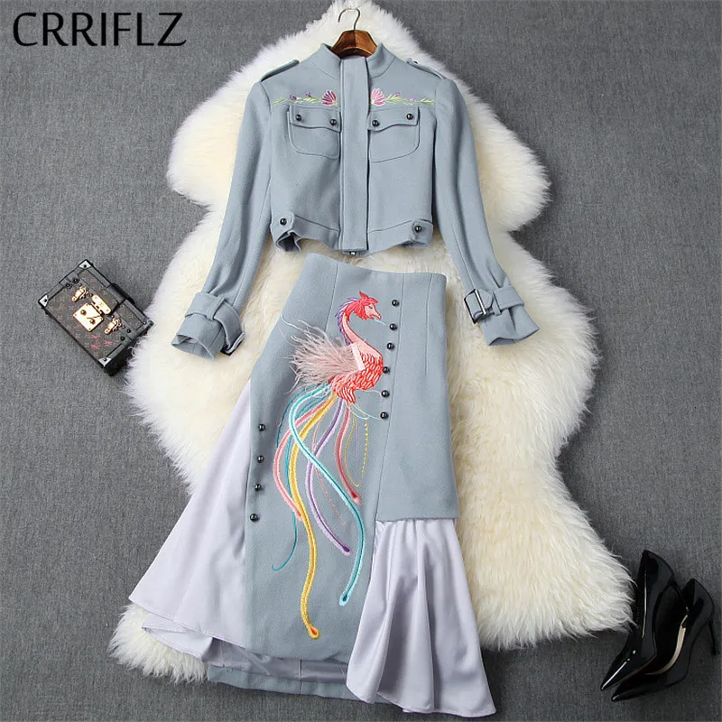 Новинка зимний женский комплект длинный рукав воротник-стойка короткая куртка