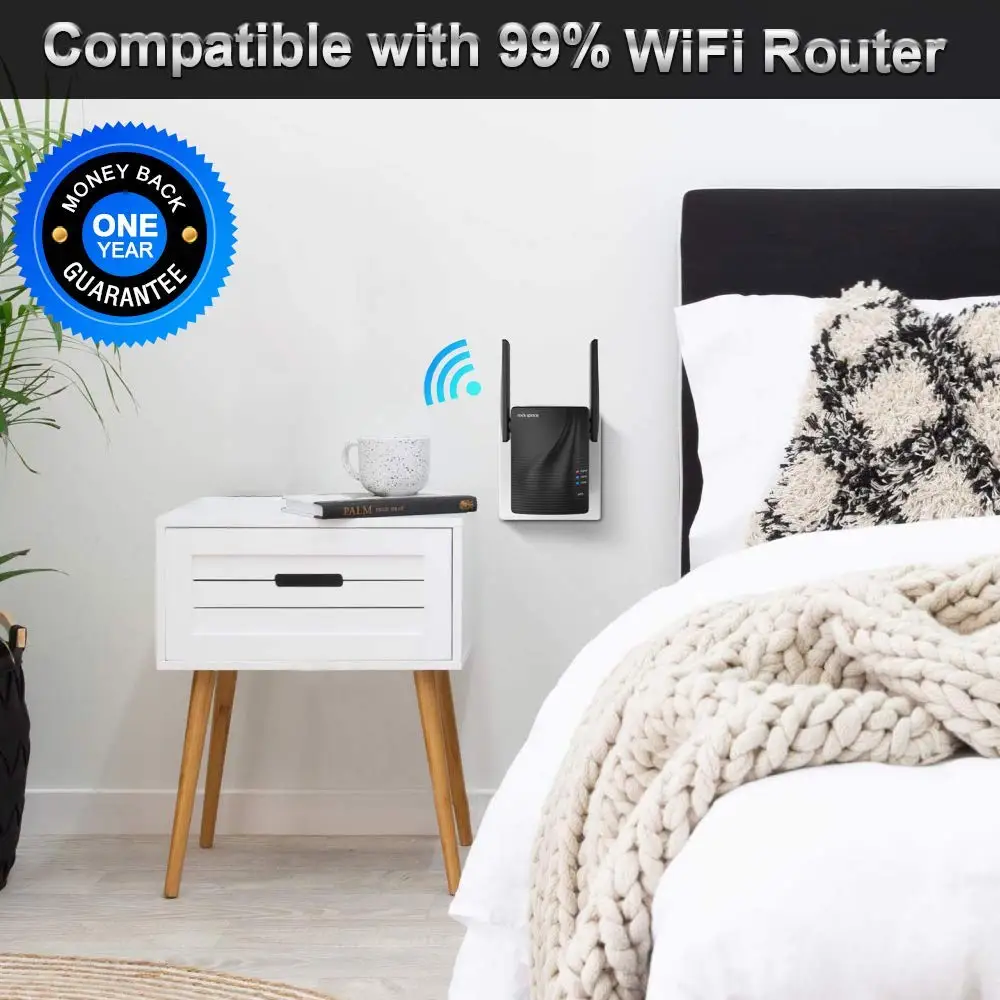 Усилитель сигнала Wi Fi 1200 Мбит/с с 2 внешними антеннами|Беспроводные роутеры| |