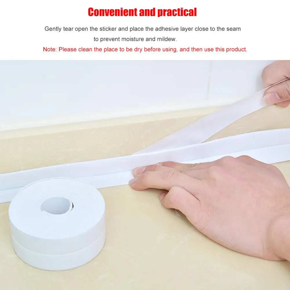 Самоклеящаяся лента из ПВХ с защитой от против плесени для кухни ванной газовой