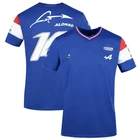 2021 сезон F1 гоночный костюм Мужская футболка с коротким рукавом рубашка испанские Альпы F1 команда гонок Алонсо летняя новая дышащая футболка