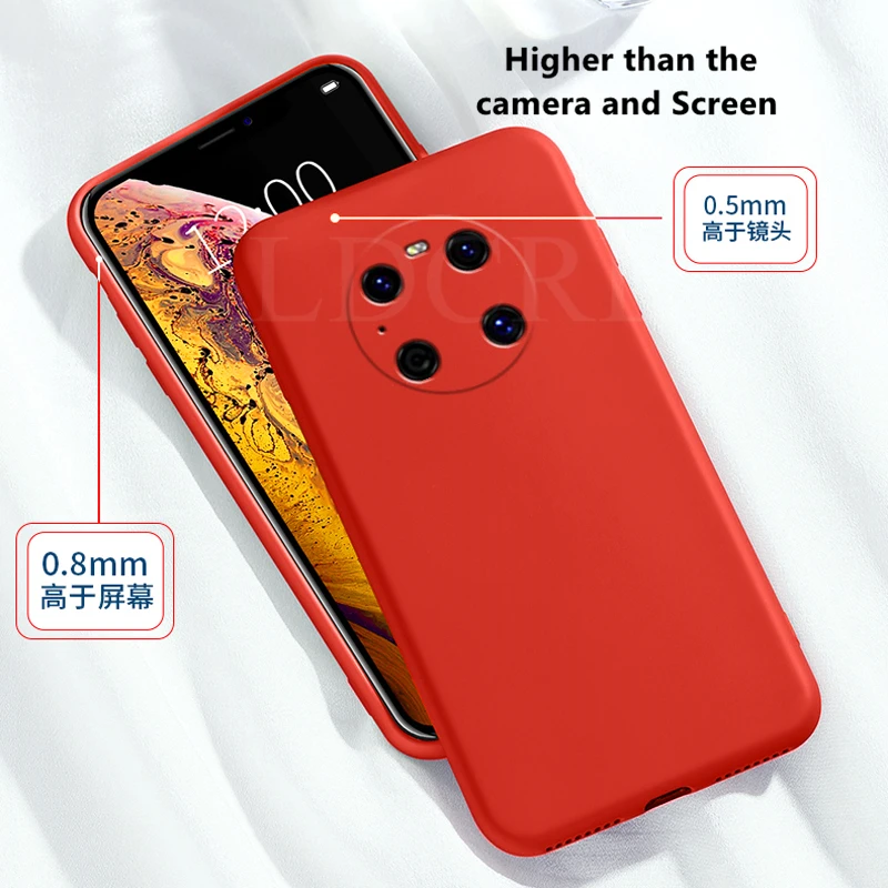 For Huawei Mate 40 Pro Liquid Case Silicone Rubber Shockproof Soft Case For Huawei Mate 40 Cover For Huawei Mate 40 Pro Plus 