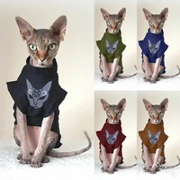 2021 new fashion short sleeve cat clothes dog clothing bat sleeve printed pet clothing dog clothes cat clothing