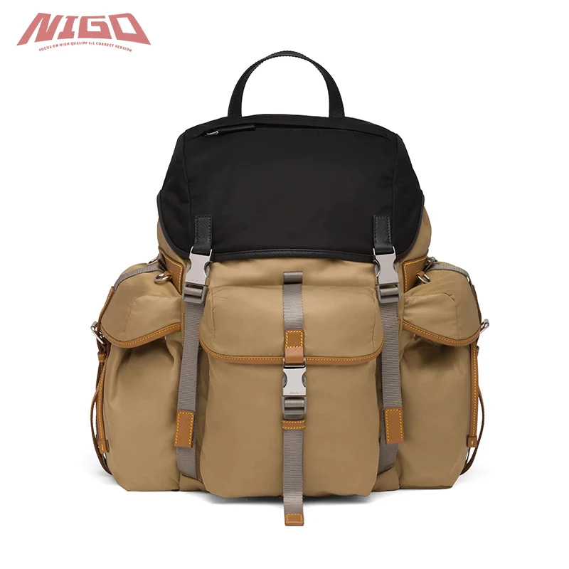 

NIGO PRA Parachute color contrast Backpack Bag Code@PRA5