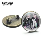 Аниме Dr.Stone Броши Ishigami Senkuu мультяшная фигурка стеклянный кабошон Металлические Значки для одежды рюкзака ювелирные изделия в подарок