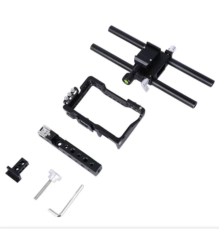 Профессиональный стабилизатор видеокамеры с ручкой для камеры DSLR Rig для sony ILCE A6000 A6300 A6500 A6400