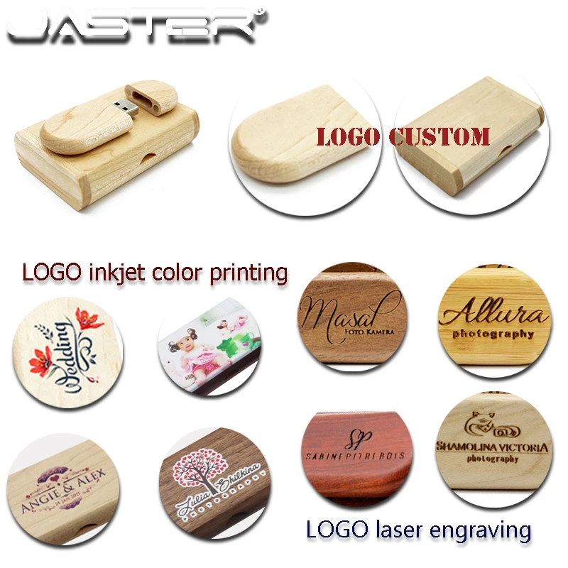 Флэш накопитель JASTER USB 2 0 4/8/16/32/64 ГБ бамбук цвет в ассортименте|USB флэш-накопители| |