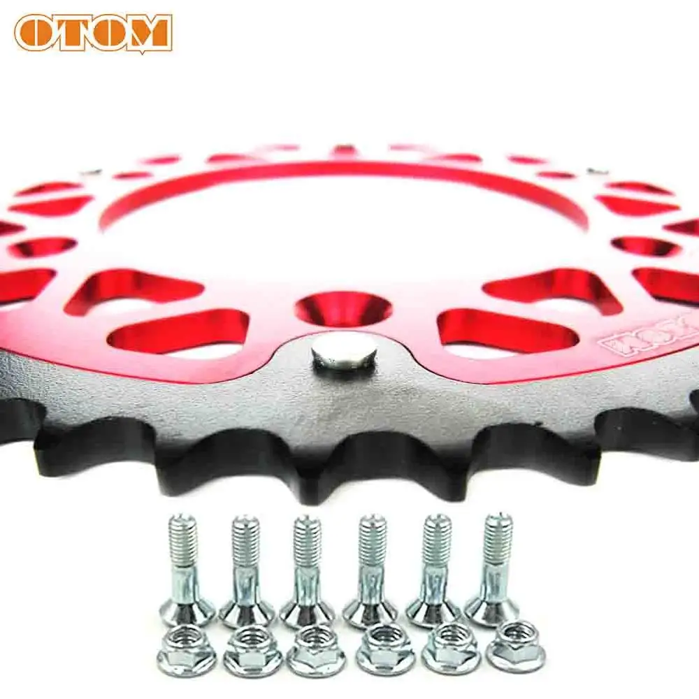 Задняя цепная Звездочка OTOM 48T для мотоцикла двойные звездочки стальной алюминиевый цепной поднос HONDA CR250 CRF250X