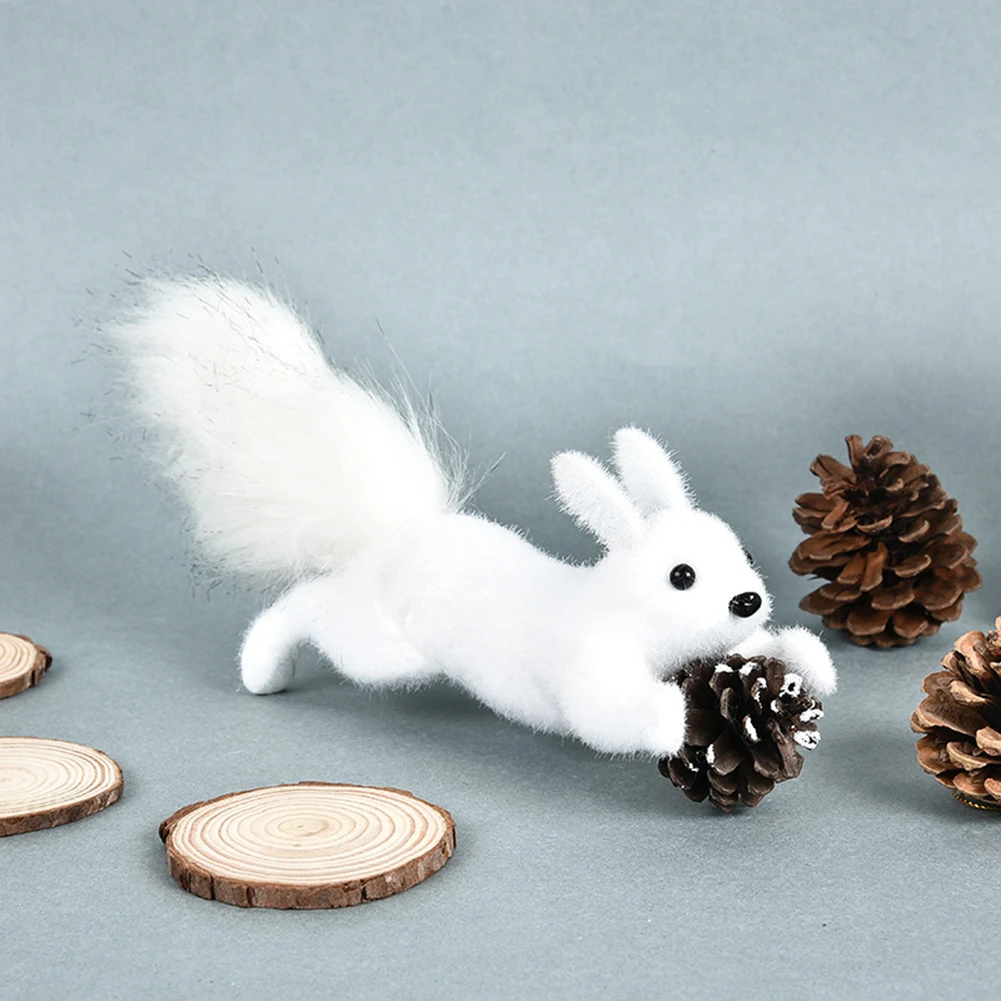 Christmas Tree Hanging Cute Foam Squirrel Bird Pendant for Home Festive Party Decoration Animal Drop Ornament Crafts Supplies | Дом и сад
