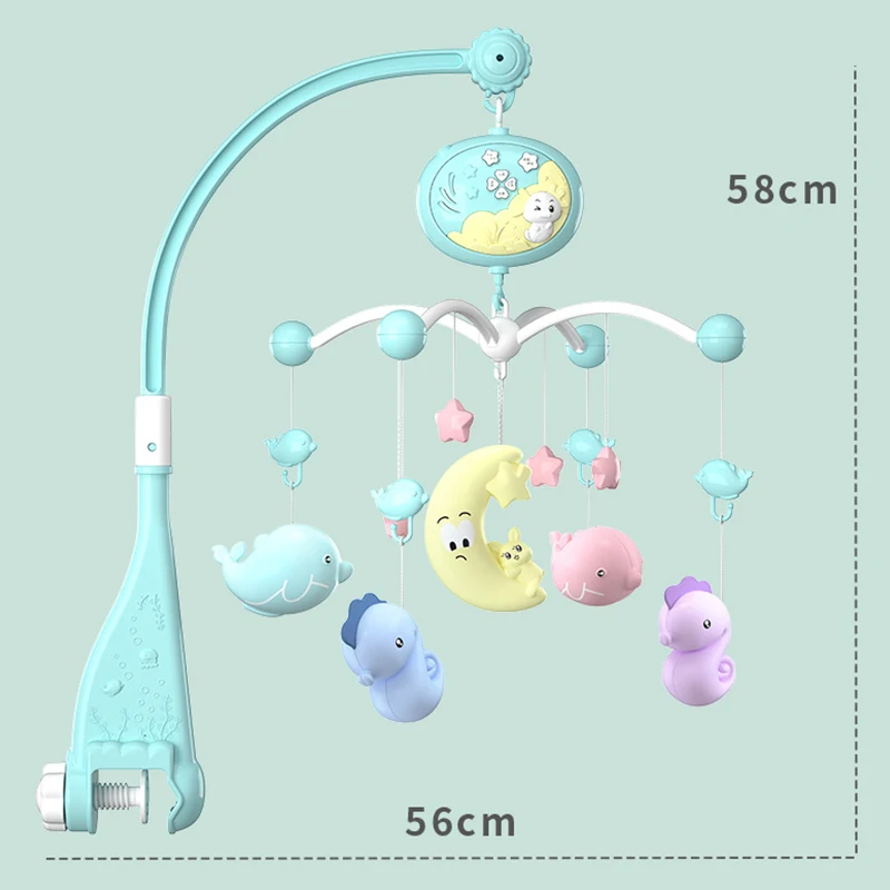 

Baby Rattles Crib Mobiles Baby Toys Holder Rotating Mobile Bed Bell Musical Box Projection 0-12 Months Newborn Infant Boy Toys