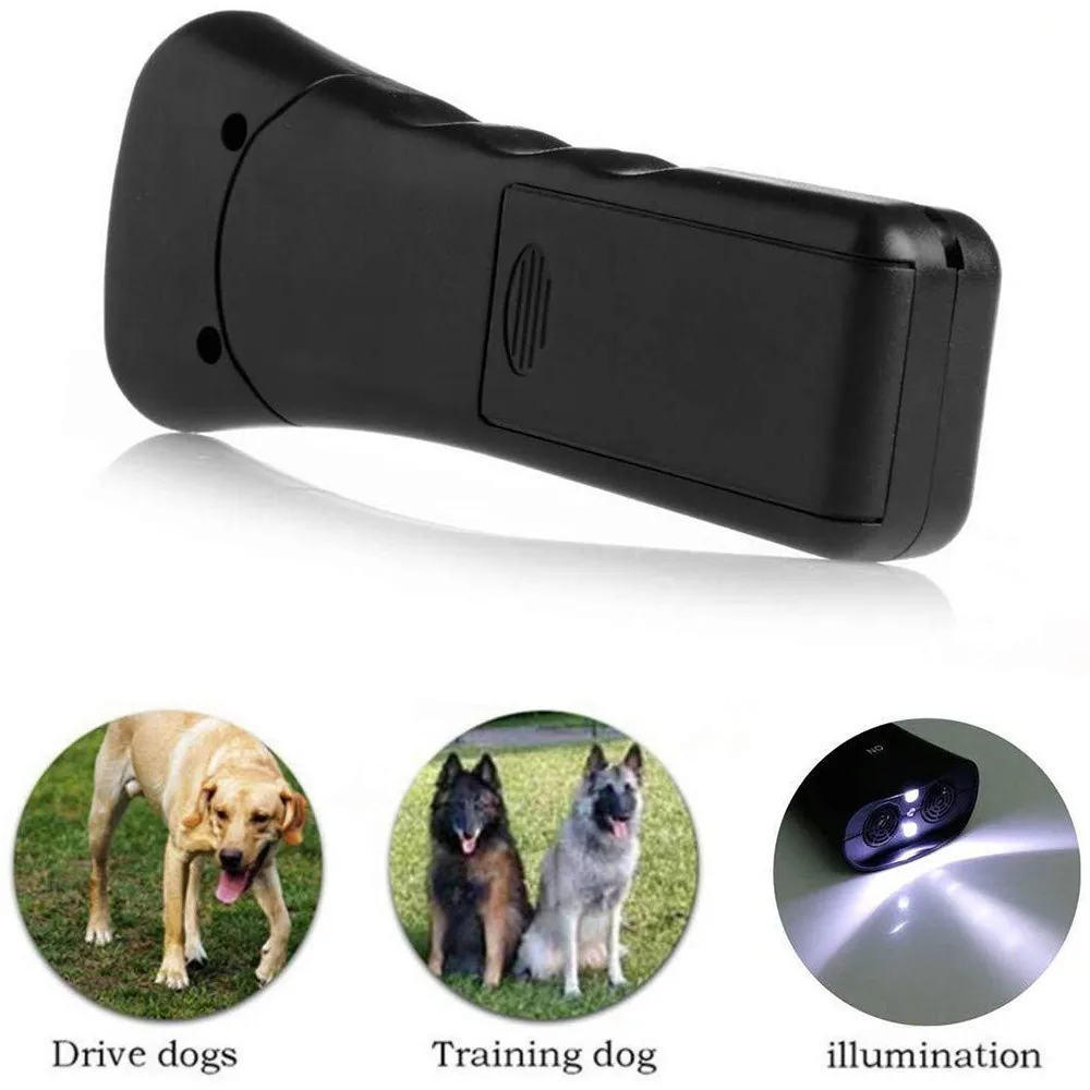 

Dog Repeller Ultrasonic Bark Suppressor Outdoor Dog Anti-Noise Anti-Barking Training Device without Battery for Dropshipping
