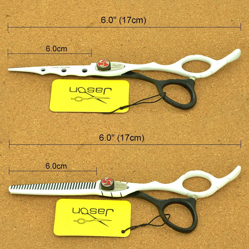 

6.0" Professional Salon Hair Scissors Barber Hairdressing Styling Scissor Japan 440C Hair Cutting Shears Thinning Tijeras A0022D