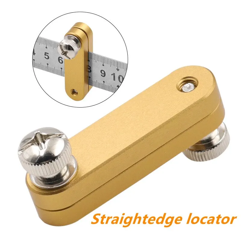 

30mm Straightedge Locator Limit With Adjustment Positioning Block Aluminum Alloy Scribing Locator Gauges For Woodworking Measure