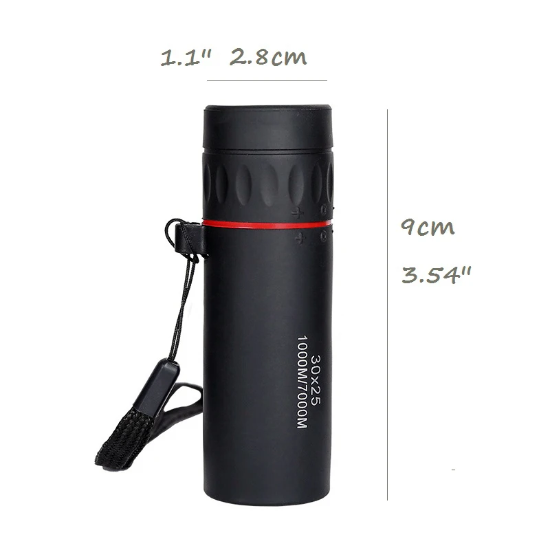 

High Definition Monocular Telescope 30X25 Waterproof Mini Portable Military Zoom 10X Scope For Travel Hunting