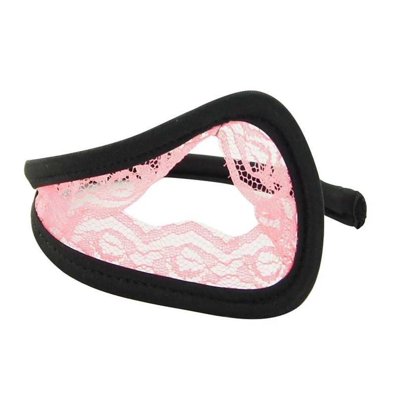 

Opening Sexy Women C - String Lace Thong Underwear Lace Panty Black + pink