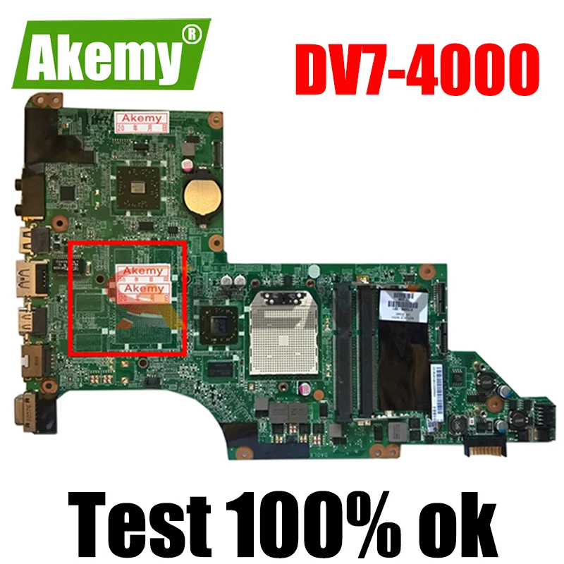 

AKemy материнская плата для ноутбука HP Pavilion DV7 DV7-4000 материнская плата 605496-001 605496-501 DA0LX8MB6D0