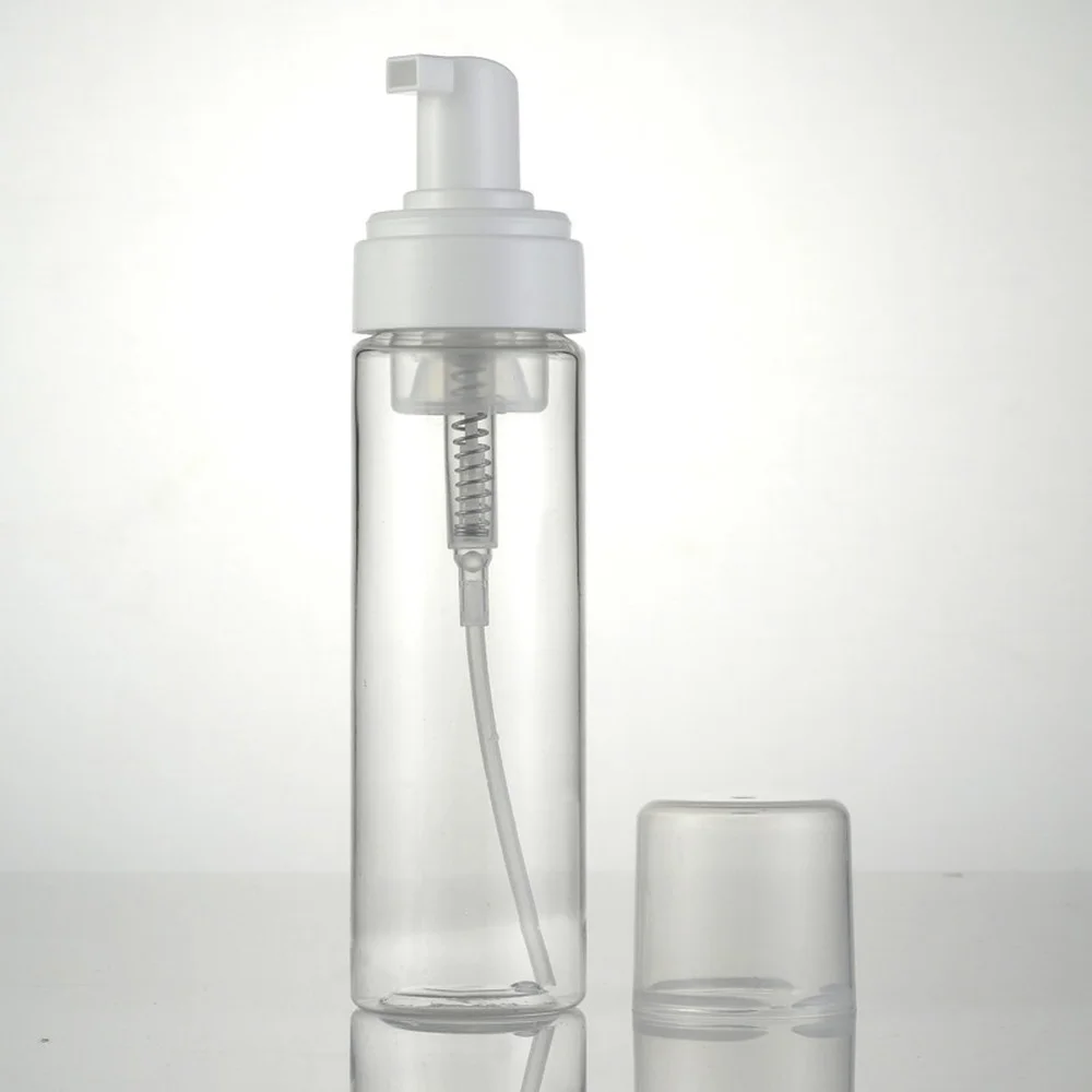 

10pcs Plastic Foaming Pump Bottle Empty Cosmetic Packaging PET Containers Lotion Shampoo Mousse Foam Pumping Head Bottles 200ml