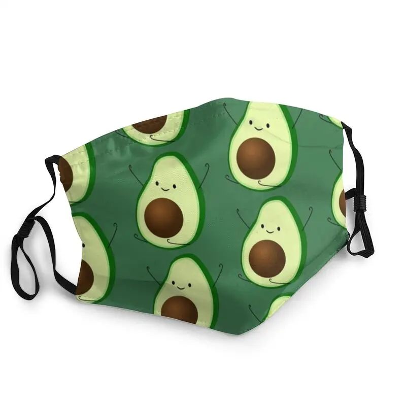 

Avocado Reusable Mouth Face Mask Adult Vegan Food Mask Dustproof Protection Cover Respirator Muffle