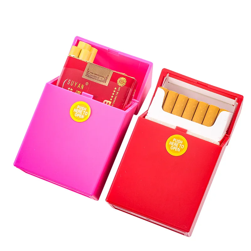 

20 пакетов для сигарет, автоматический нажимной раскладной чехол для сигарет, портативный Влагостойкий Чехол для сигарет, аксессуары для ку...