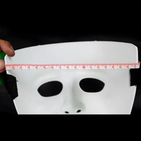 DIY белая маска Бумага полный уход за кожей лица оперы Маскарадная однотонная