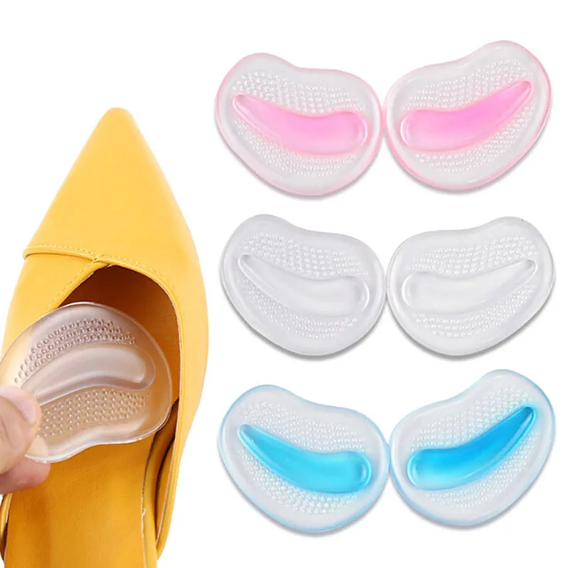 

2PCS Silicone Forefoot Pads Foot Care Tool Anti Slip Shoe Pad for High Heels Silicone Gel Insole Forefoot Protector