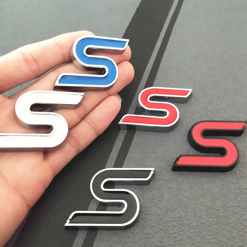 

Car Sticker Metal Badge S Emblem Body Trunk Decals Front Grille for Ford Focus Fiesta Focus Ecosport Mondeo Everest Car Styling