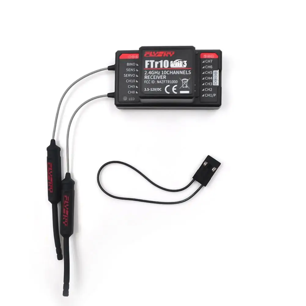 Flysky 2 4G 10CH FTr10 двухсторонняя двойная антенна PPM/IBUS PL18 AFHDS3 мини приемник для Fpv