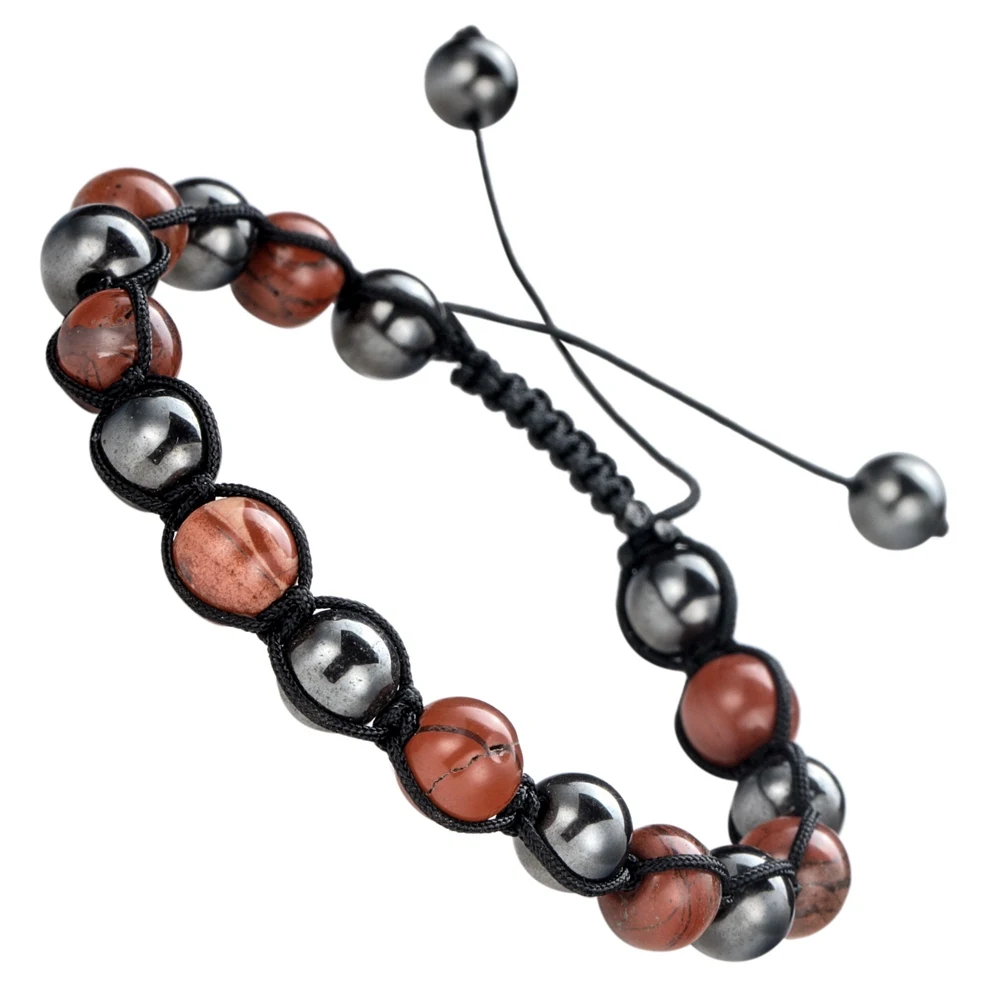 Бусины для гематита ASHMITA мужчин женщин рейки целебная энергия натуральный камень